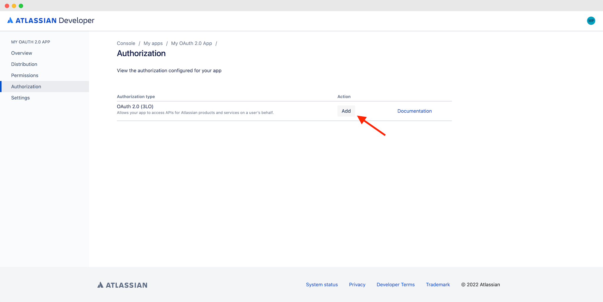 Atlassian OAuth 2.0 Authorization page